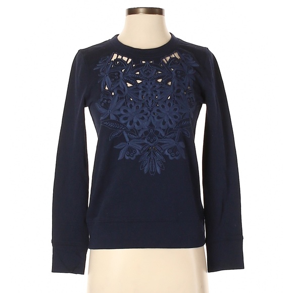 Cutout Floral Sweatshirt - Picture 3 of 4